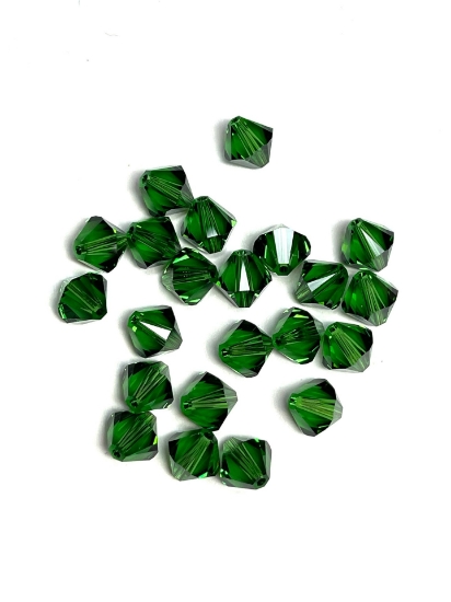 Picture of Swarovski 5328 Xilion Bead 8mm Dark Moss Green x6