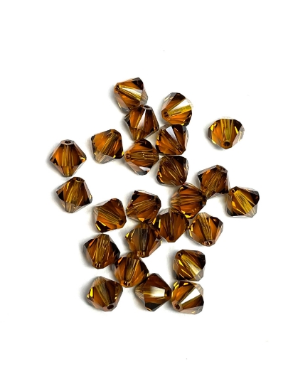 Picture of Swarovski 5301 Xilion Bead 8 mm Topaz Satin x6