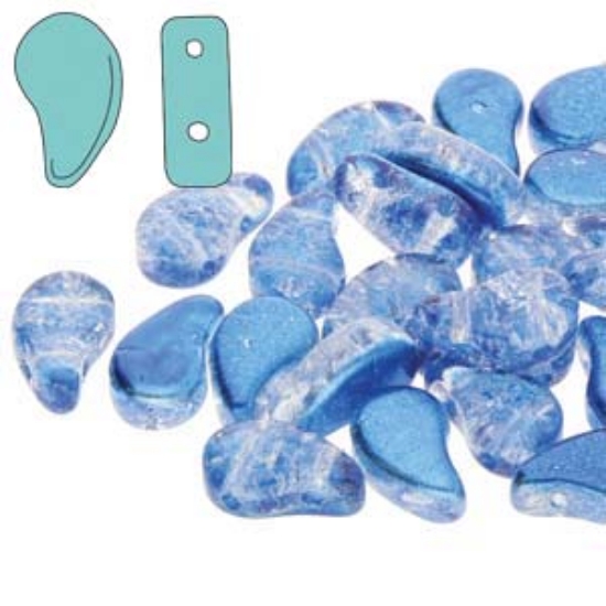 Picture of Paisley Duo 8x5mm Slushy Blue Raspberry x10g 