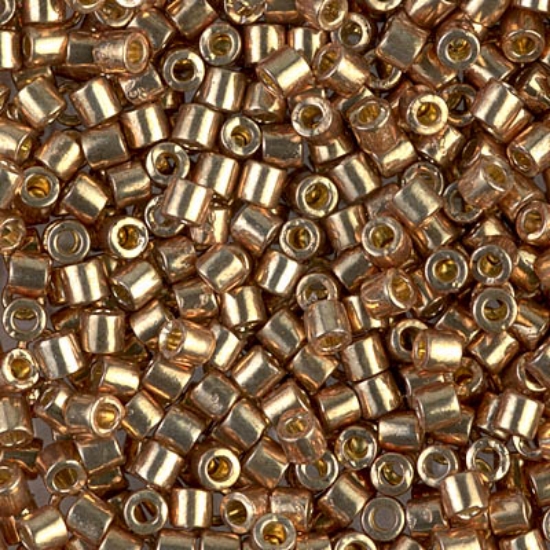 Picture of Miyuki Delica 8/0 DBL1834 Duracoat Galvanized Champagne x10g