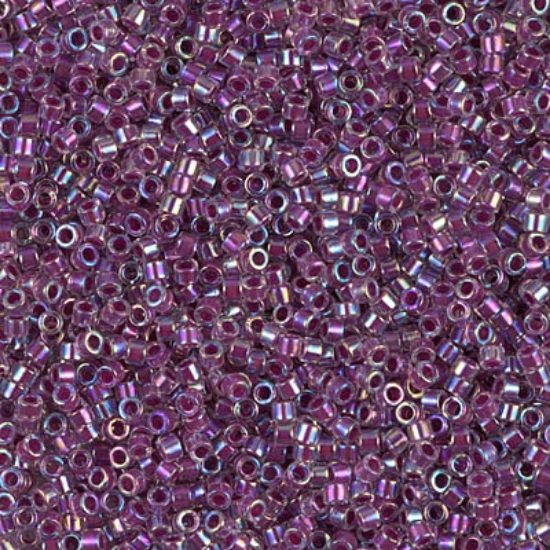 Picture of Miyuki Delica 11/0 DB56 Raspberry Lined Crystal AB x10g