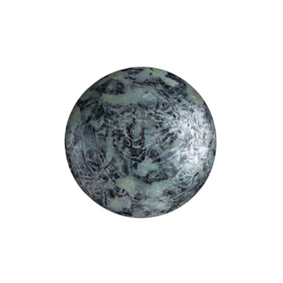Picture of Cabochons par Puca® 14mm Metallic Mat Old Silver Spotted x1