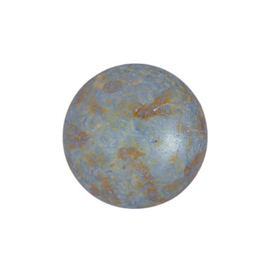 Picture of Cabochons par Puca® 14mm Opaque Blue Green Spotted x1