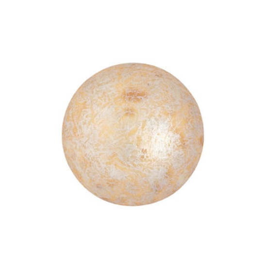 Picture of Cabochons par Puca® 14mm Opaque Ivory Spotted x1
