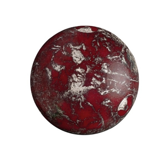 Picture of Cabochons par Puca® 18mm Opaque Coral Red New Picasso x1
