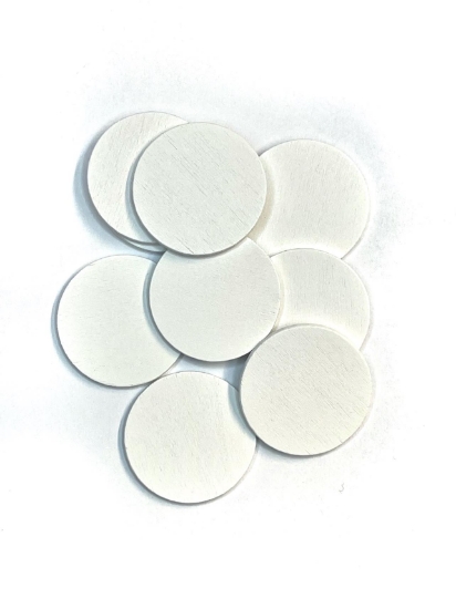 Picture of Cabochon Wood 20mm White x20