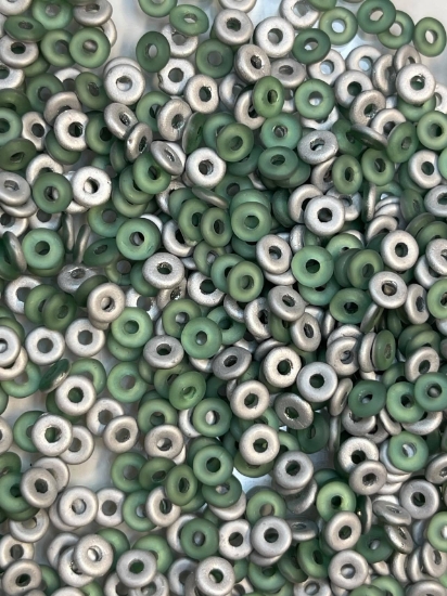 Picture of O Bead 4mm Peridot Labrador Mat x5g