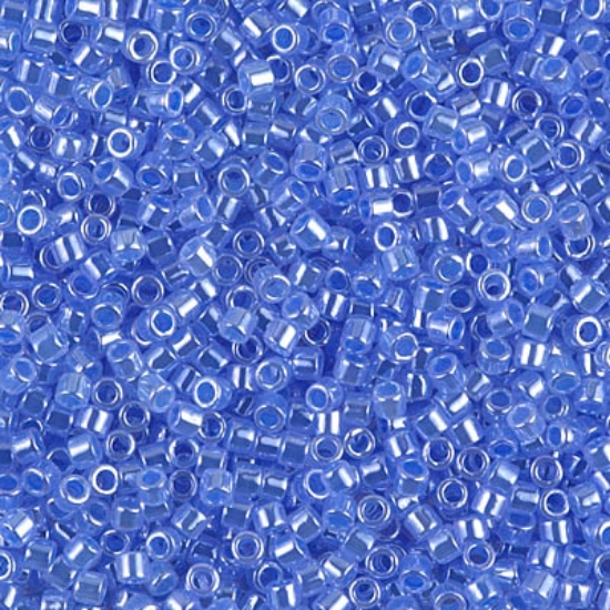 Picture of Miyuki Delica 10/0 DBM240 Lined Crystal Sapphire Luster x10g 