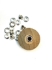 Picture of Grommet 8mm round 4mm inside diameter Silver Tone x20