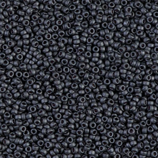 Picture of Miyuki Seed Beads 15/0 2065 Mat Dark Gray x10g