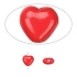 Picture of Bead Glass Heart 6mm Opaque Light Red x20