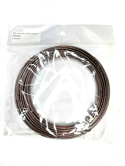 Picture of Aluminium Wire 2mm Brown x10m