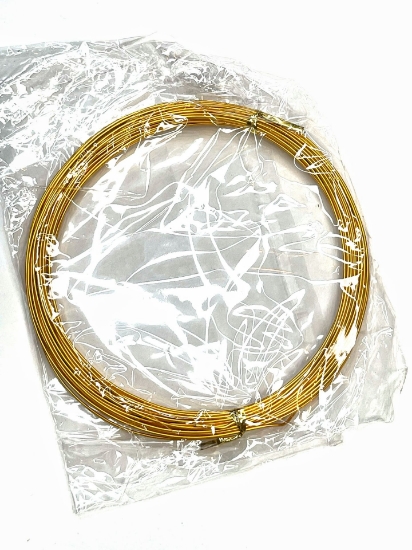 Picture of Aluminium Wire 0,8mm Gold Tone x6m
