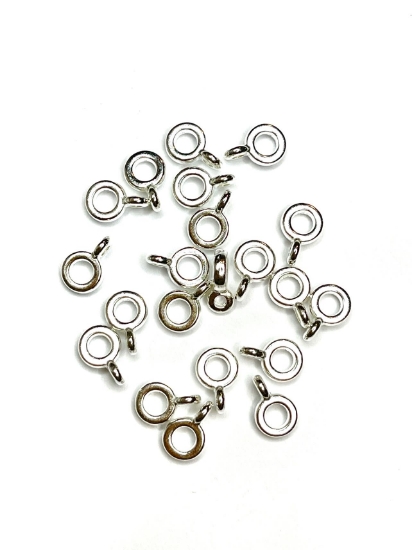 Picture of Pendant Slide 6x2mm Ø3mm Silver Tone x20