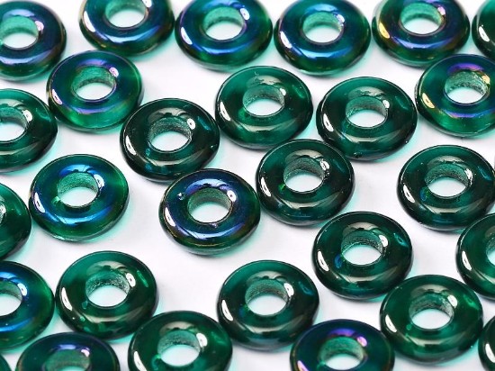 Изображение Glass Rings 10mm Emerald Azuro x20