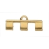 Picture of Cymbal - Piperi III Tila Bead Ending 24k Gold Plated  x1