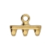 Picture of Rozos III SuperDuo Bead End 24k Gold Plate x1