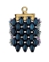 Picture of Rozos III SuperDuo Bead End 24k Gold Plate x1