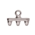 Picture of Rozos III SuperDuo Bead End Antiqued Silver Plate x1