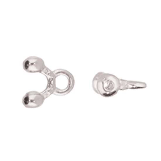 Picture of Cymbal - Alona 8/0 Bead Ending Antique Silver Plate x2