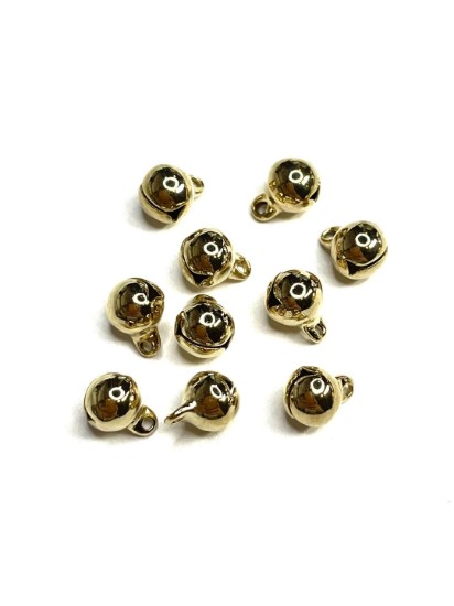 Afbeeldingen van Jingle Bell 6mm Gold x10