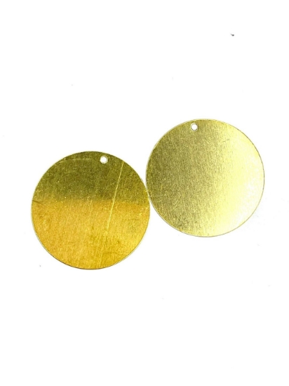 Picture of Pendant round 28mm Gold Tone x5