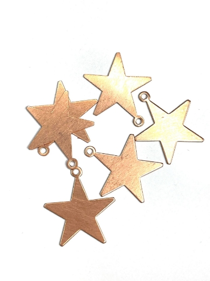 Picture of Stamping blank Star 25mm Copper x5