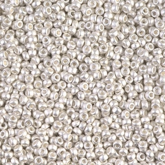 Picture of Miyuki Rocaille 15/0 961F Mat Bright Sterling Silver Plated x5g 