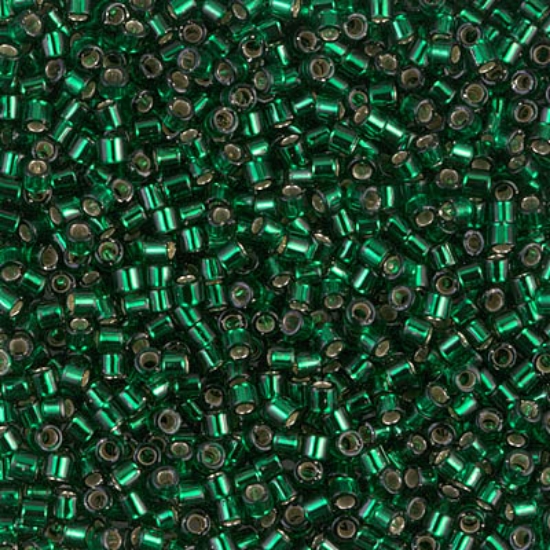 Picture of Miyuki Delica 10/0 DBM148 Silver Lined Emerald x10g