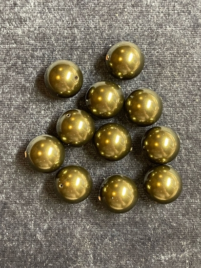 Picture of Swarovski 5811 Pearls 14mm Dark Green Pearl x1