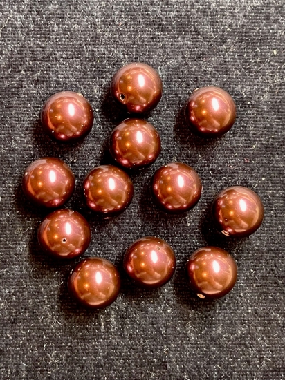 Picture of Swarovski 5811 Pearls 12mm Burgundy Pearl x4