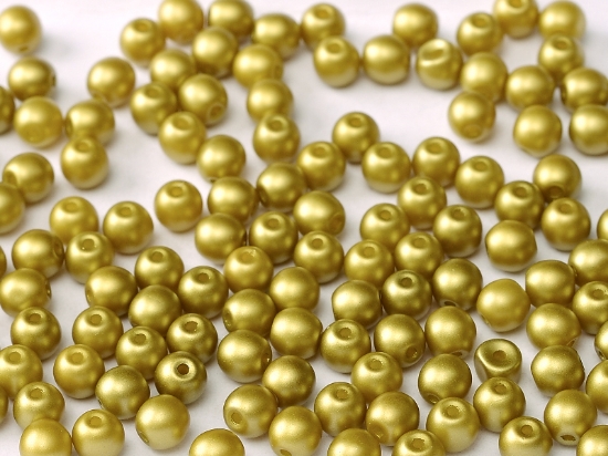 Picture of Round Beads 2mm Pastel Lime x100