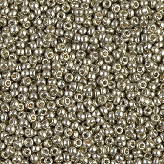 Picture of Miyuki Rocaille 15/0 4221 Duracoat Galvanized Light Pewter x10g