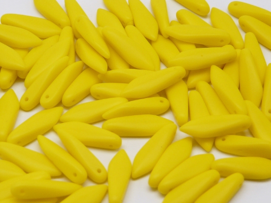 Picture of Glass Daggers 5x16mm Lemon Mat x25