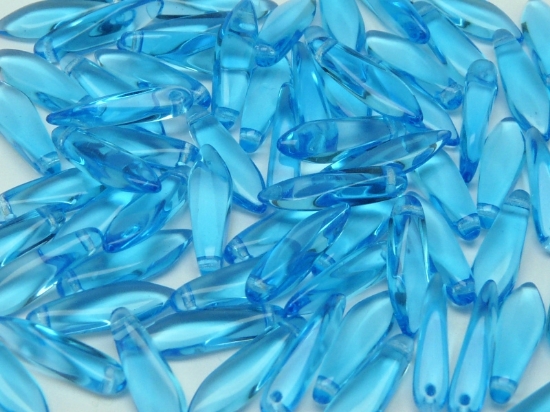 Picture of Glass Daggers 5x16mm Aqua x25
