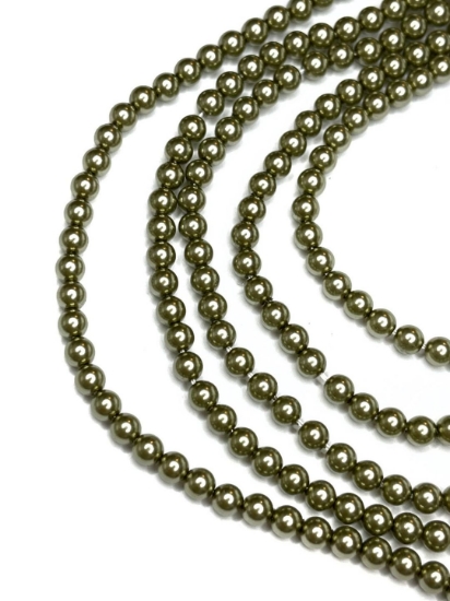 Picture of Preciosa Nacre Round Maxima 6mm Light Green Pearl x50