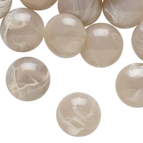 Picture of Cabochon Acrylic 15mm Marbled Mauve x4
