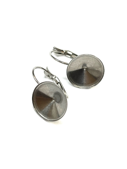 Picture of Stainless Steel Earwire 12mm rivoli x2