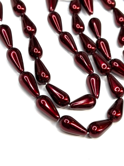 Picture of Preciosa Nacre Pear 15x8mm Bordeaux Pearl x5