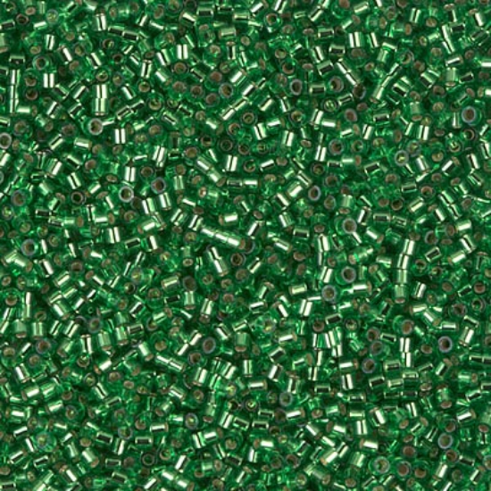 Picture of Miyuki Delica 15/0 DBS46 Silver lined Green x5g 