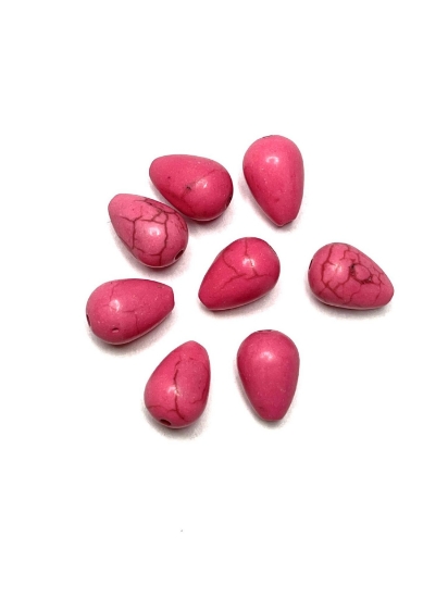 Picture of Magnesite (D/S) drop 12x8mm Pink x8