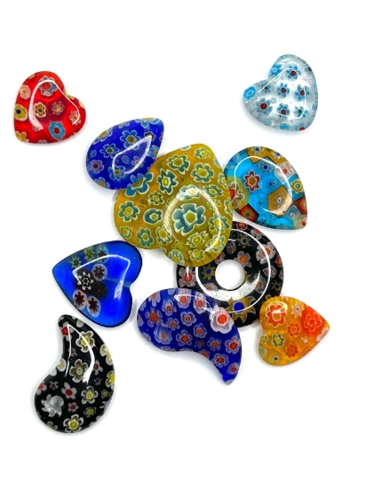 Picture of Millefiori Pendant Mix 19-28mm x10