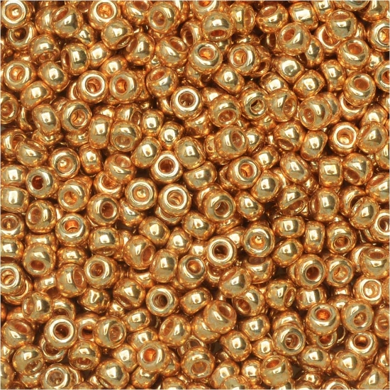 Picture of Miyuki Rocaille 11/0 1053 Galvanized Yellow Gold x10g