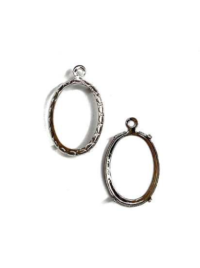 Picture of Setting for 4120 w/ 1 loop 18x13mm Silver Tone x1