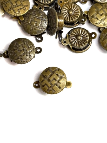 Picture of Box Clasp 10mm round Bronze x1