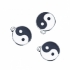 Picture of Charm Ying Yang 22x18mm Epoxy and Silver Tone x1