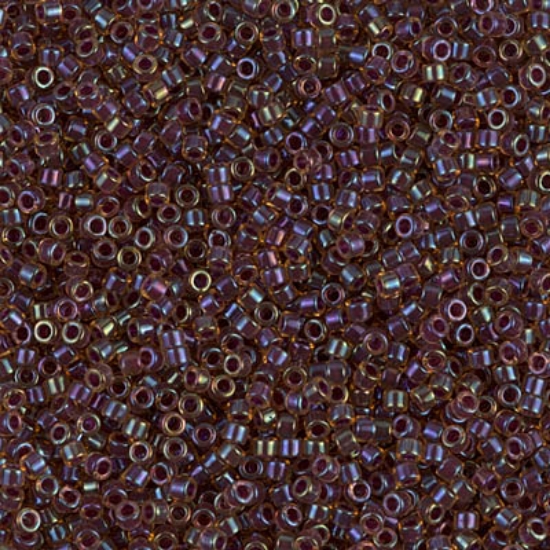 Picture of Miyuki Delica 11/0 DB61 Purple Lined Light Topaz AB x10g
