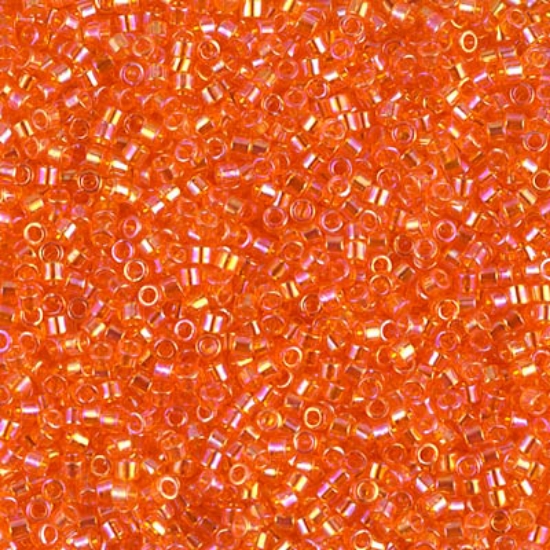 Picture of Miyuki Delica 11/0 DB151 Transparent Orange AB x10g