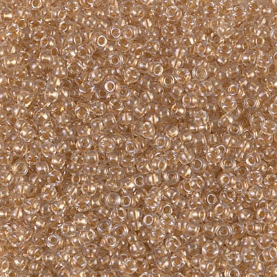 Picture of Miyuki Rocaille 11/0 234 Crystal Sparkling Metalic Gold Lined x10g