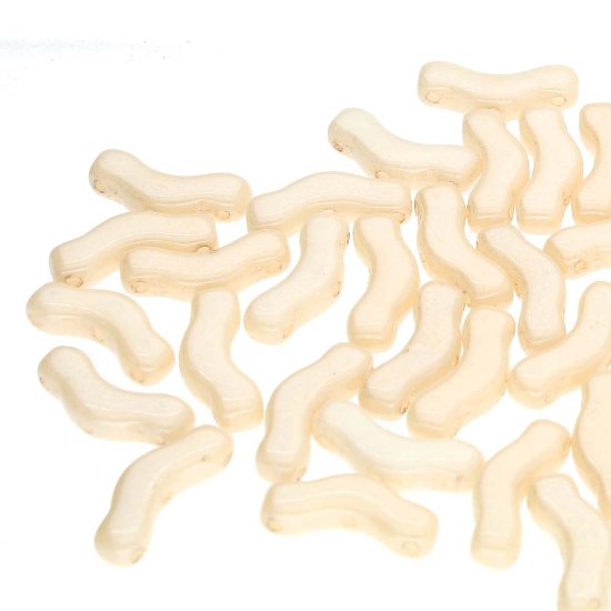 Picture of Bridge 3x12mm White Opaque Champagne x10g
